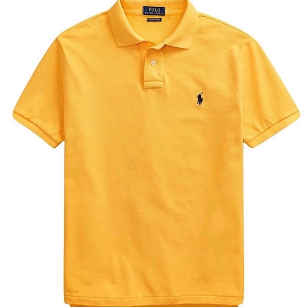 POLO RALPH LAUREN Short Sleeve Polo Shirt Yellow